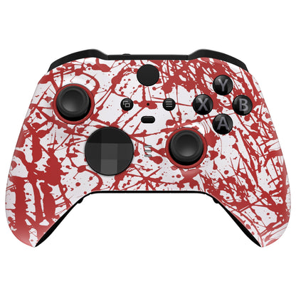 eXtremeRate Retail Replacement Front Housing Shell for Xbox One Elite Series 2 Controller - Blood Patterned  - ELS211