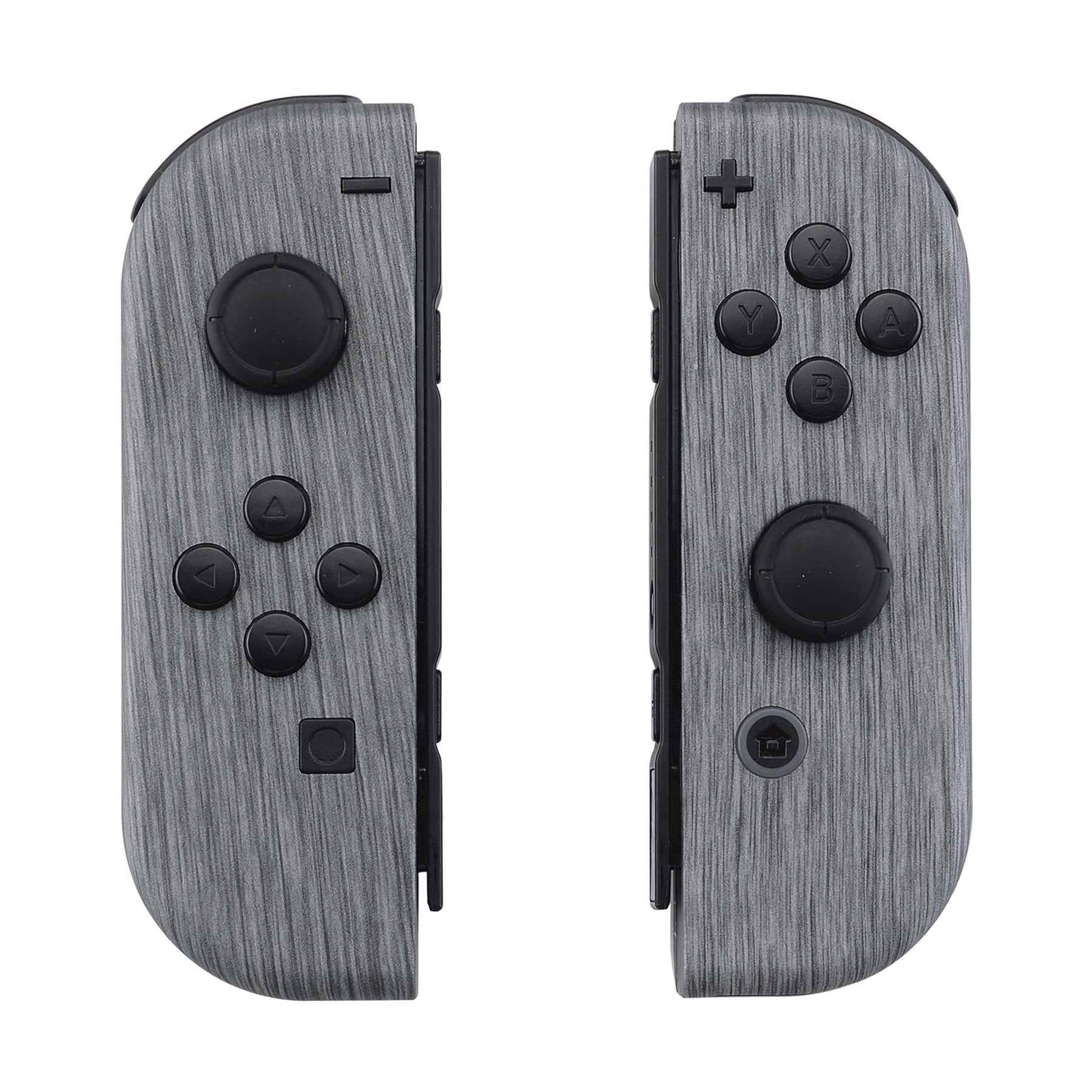 eXtremeRate Replacement Full Set Shell Case with Buttons for Joycon of NS Switch - Brushed Silver Patterned eXtremeRate