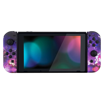 eXtremeRate Retail Soft Touch Grip Surreal Lava Joycon Handheld Controller Housing with Full Set Buttons, DIY Replacement Shell Case for NS Switch JoyCon & OLED JoyCon - Console Shell NOT Included - CT107