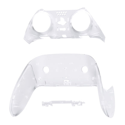 Replacement Top Bottom Decorative Trim Shell Compatible with PS5 Edge Controller - Clear eXtremeRate