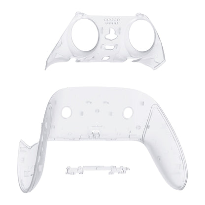 Replacement Top Bottom Decorative Trim Shell Compatible with PS5 Edge Controller - Clear eXtremeRate