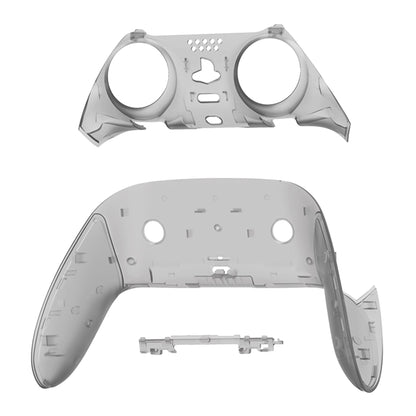 Replacement Top Bottom Decorative Trim Shell Compatible with PS5 Edge Controller - Clear Black eXtremeRate