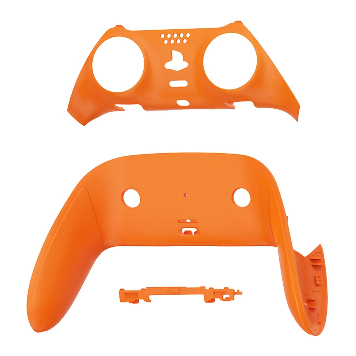 Replacement Top Bottom Decorative Trim Shell Compatible with PS5 Edge Controller - Orange eXtremeRate