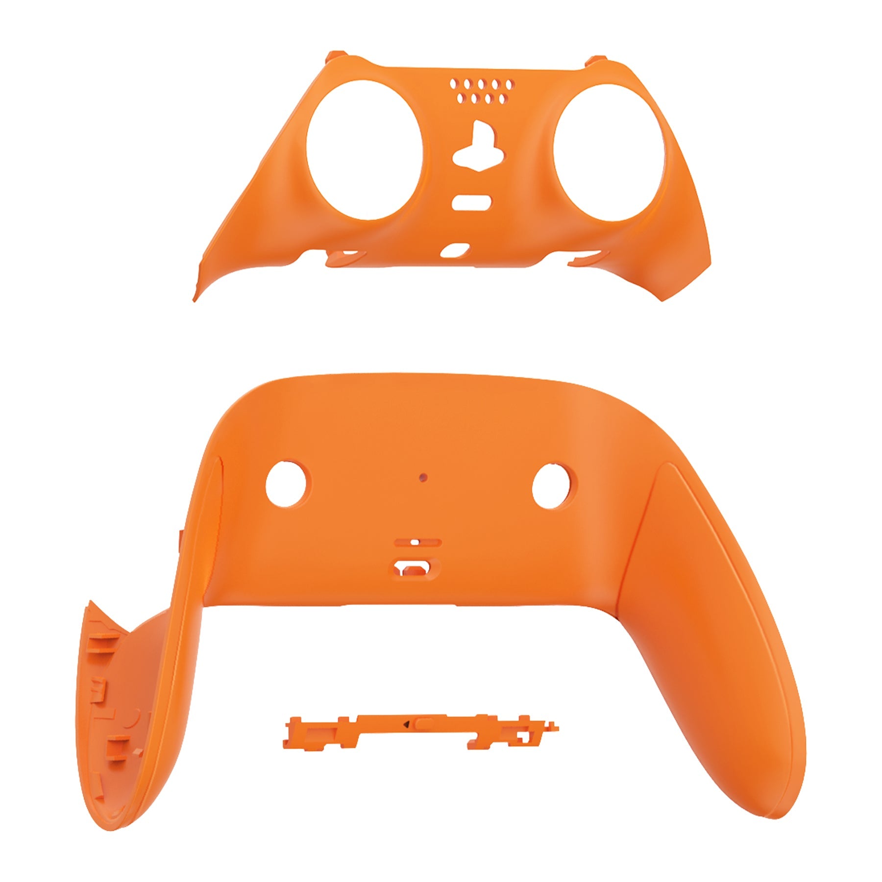 Replacement Top Bottom Decorative Trim Shell Compatible with PS5 Edge Controller - Orange eXtremeRate