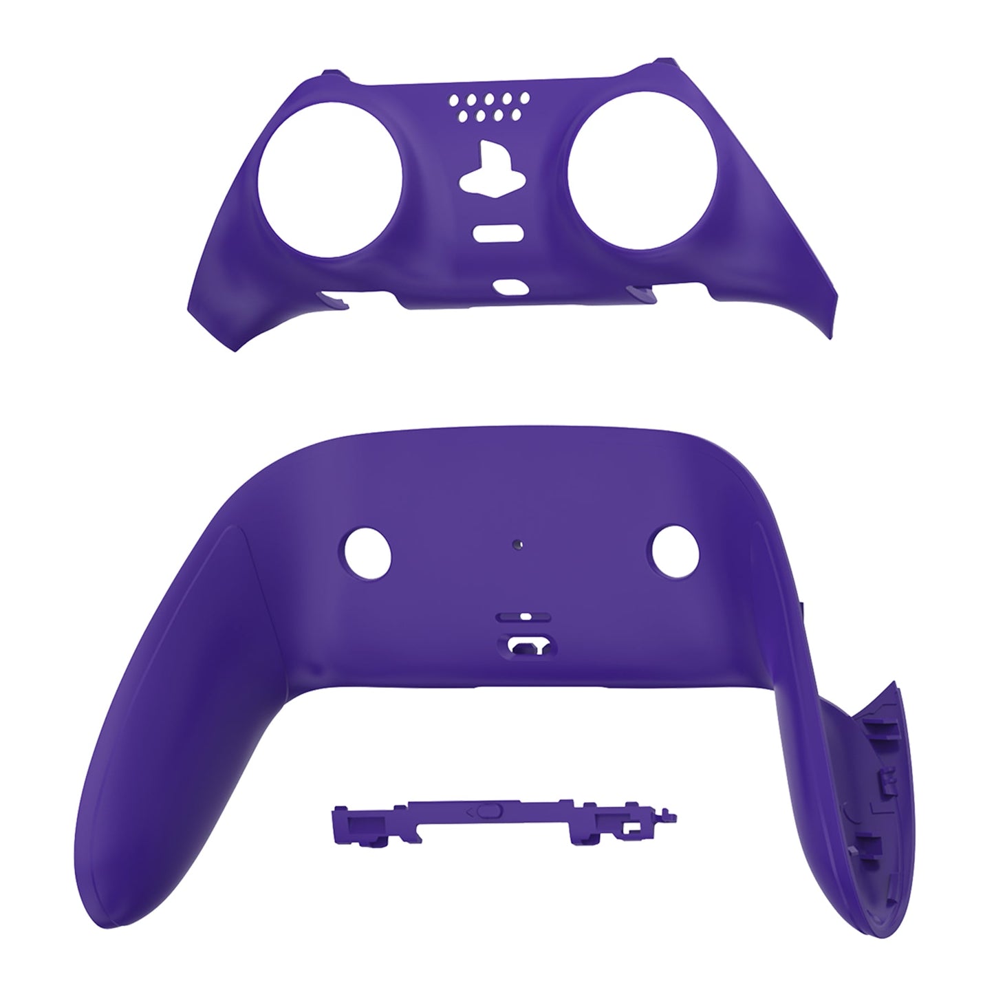 Replacement Top Bottom Decorative Trim Shell Compatible with PS5 Edge Controller - Purple eXtremeRate