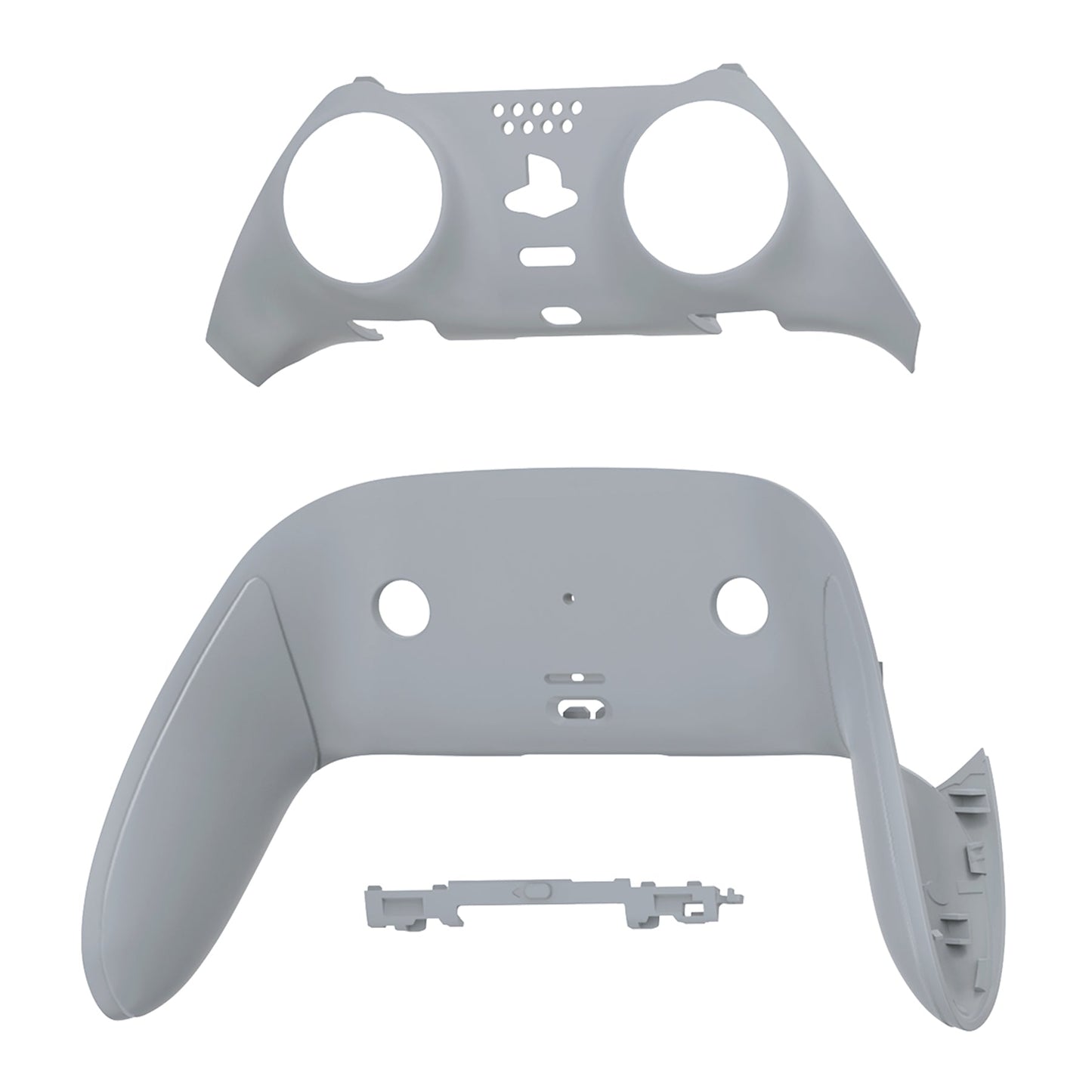 Replacement Top Bottom Decorative Trim Shell Compatible with PS5 Edge Controller - New Hope Gray eXtremeRate