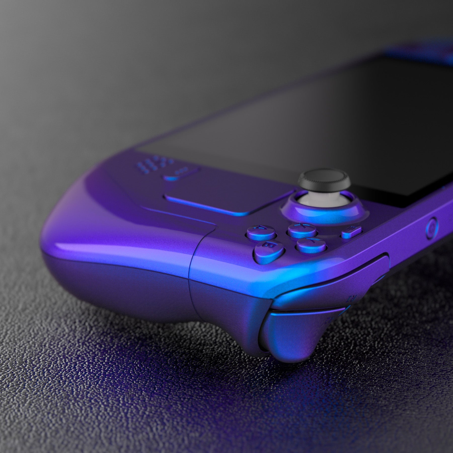 eXtremeRate Retail Chameleon Purple Blue Custom Full Set Shell with Buttons for Steam Deck Console