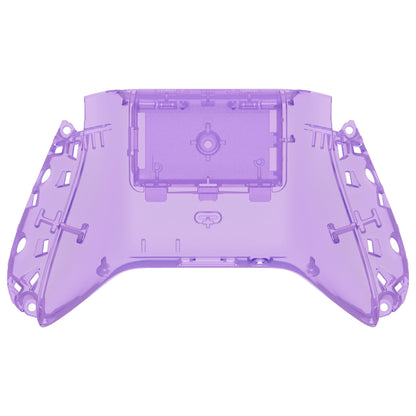 eXtremeRate Retail Clear Atomic Purple Custom Bottom Shell with Battery Cover for Xbox Series S/X Controller, DIY Replacement Backplate Cover for Xbox Core Controller Model 1914 - Controller & Side Rails NOT Included - BX3M505