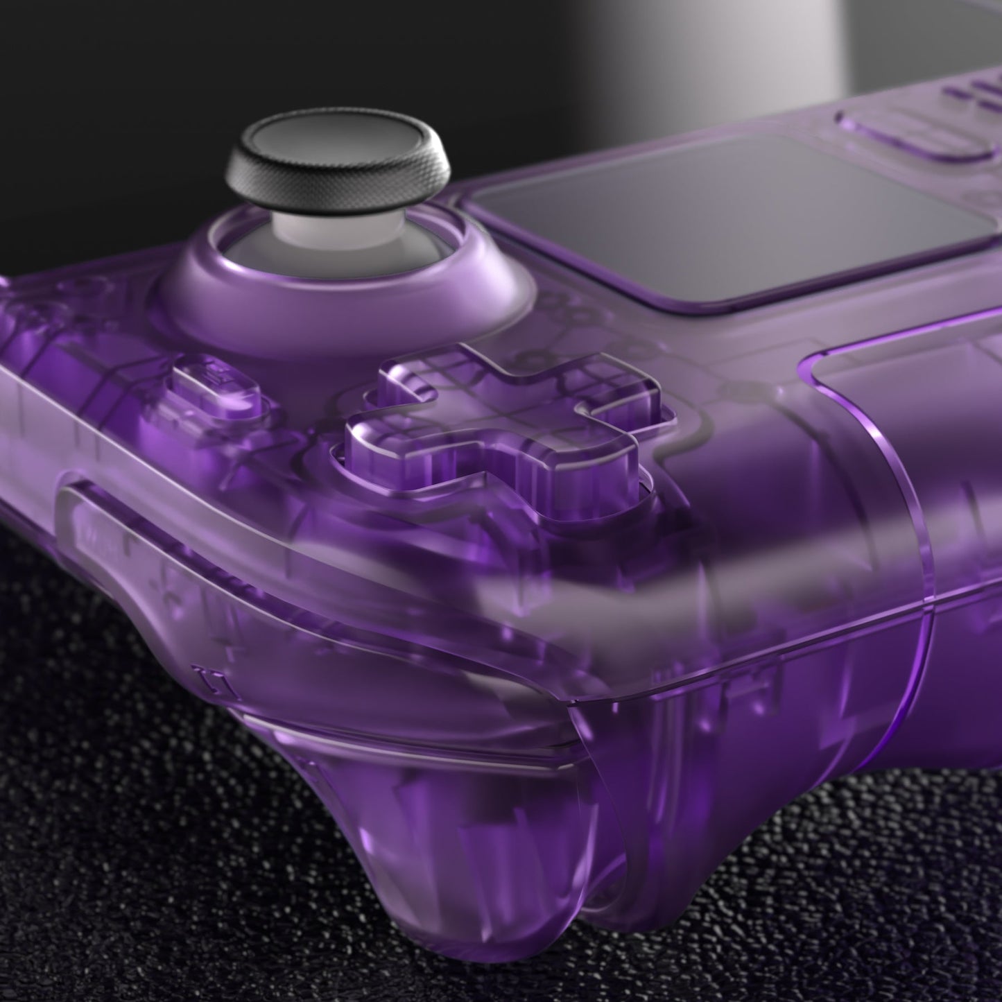 eXtremeRate Retail Clear Atomic Purple Custom Full Set Shell with Buttons for Steam Deck Console