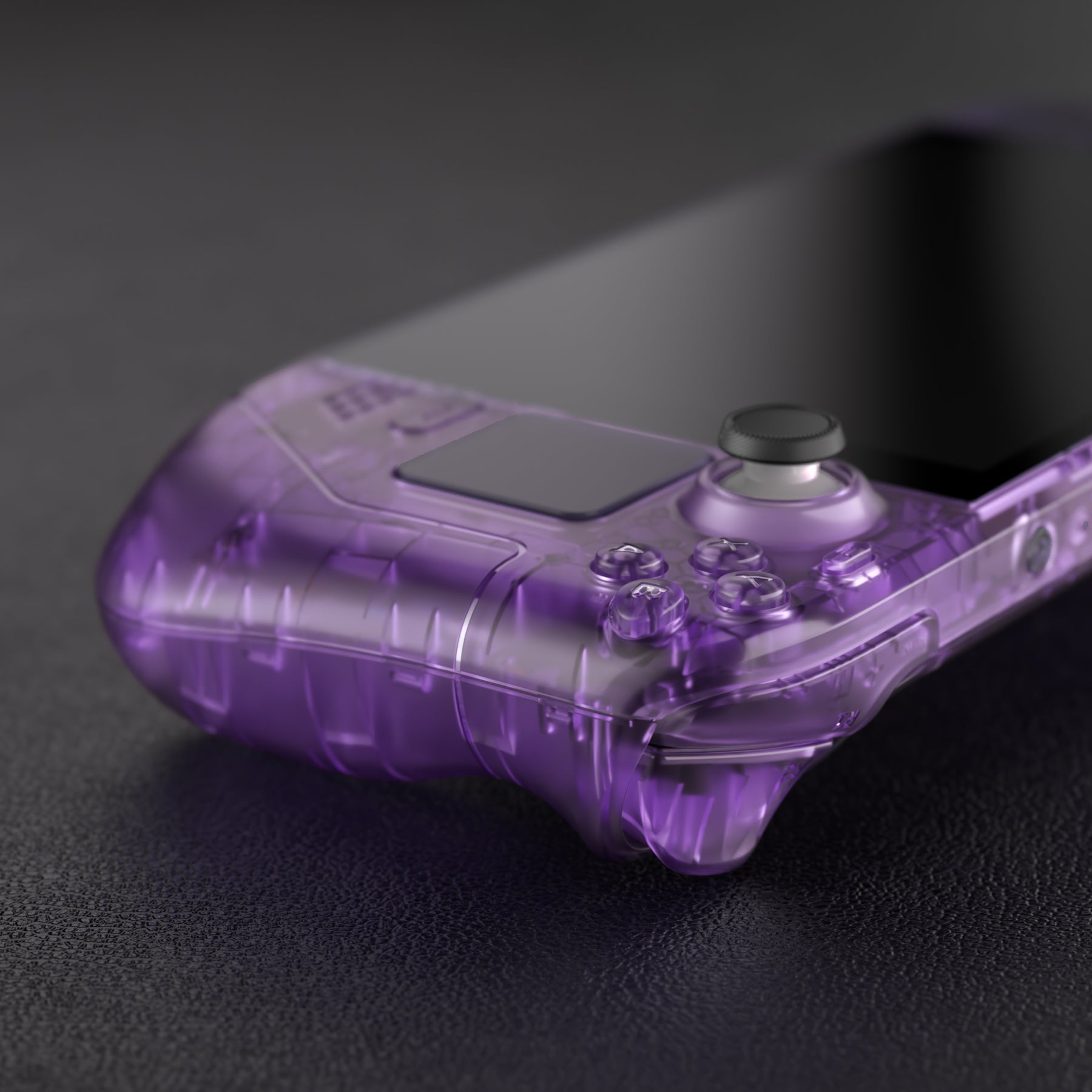 eXtremeRate Retail Clear Atomic Purple Custom Full Set Shell with Buttons for Steam Deck Console