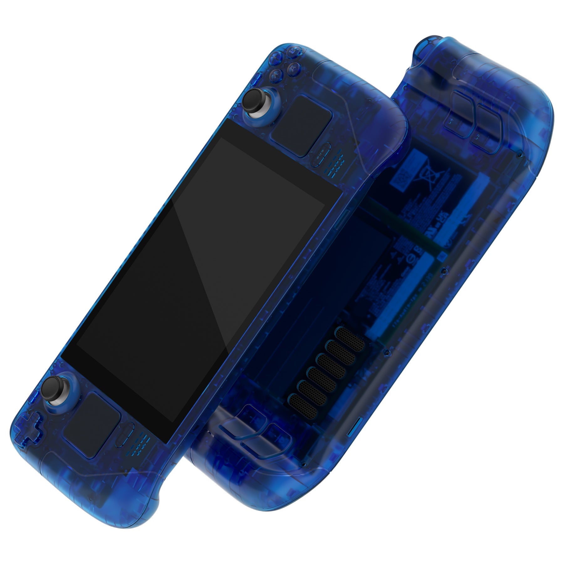 eXtremeRate Retail Clear Blue Custom Full Set Shell with Buttons for Steam Deck Console