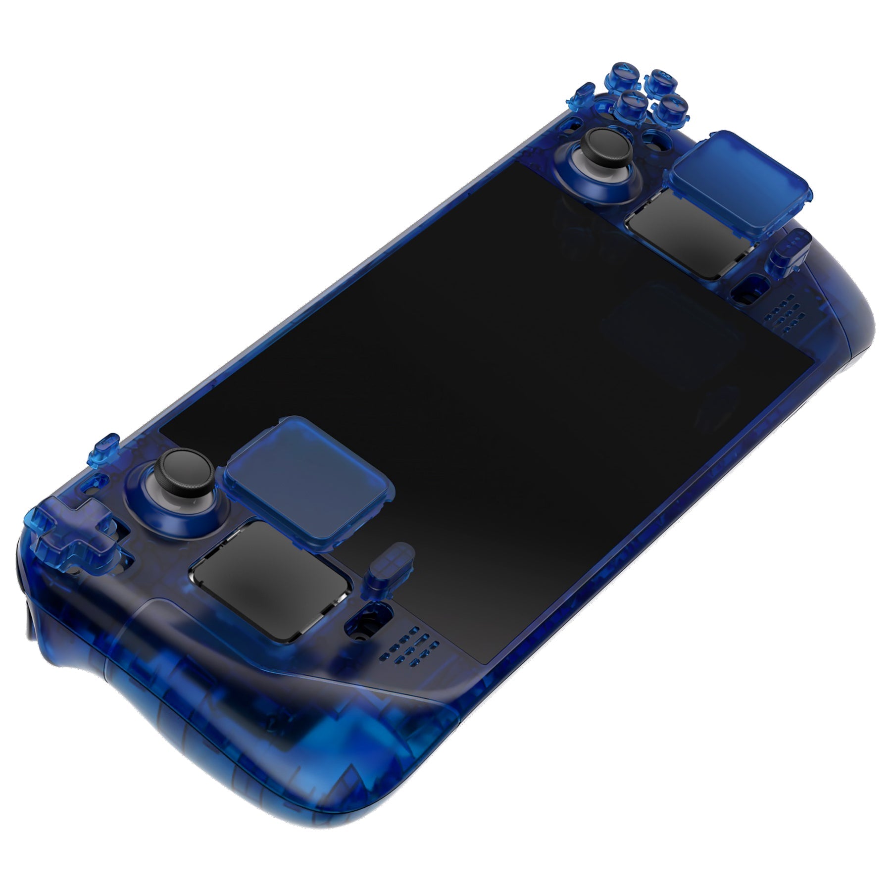 eXtremeRate Retail Clear Blue Custom Full Set Shell with Buttons for Steam Deck Console