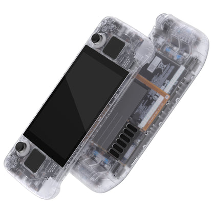 eXtremeRate Retail Clear Custom Full Set Shell with Buttons for Steam Deck Console