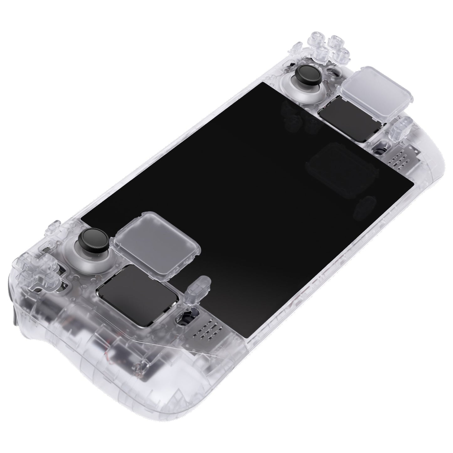 eXtremeRate Retail Clear Custom Full Set Shell with Buttons for Steam Deck Console