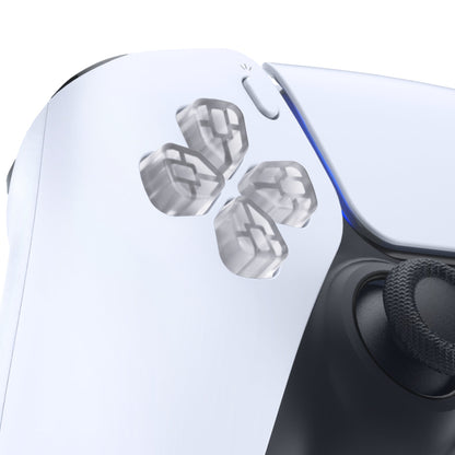 eXtremeRate Retail Ergonomic Split Dpad Buttons (SDP Buttons) for ps5 Controller, Clear Independent Dpad Direction Buttons for ps5, for ps4 All Model Controller - JPF8022