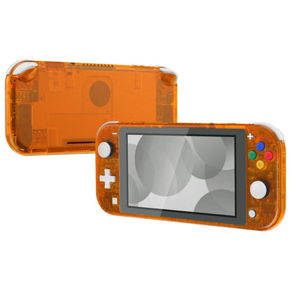 DIY Replacement Shell with Screen Protector for NS Switch Lite - Clear Orange eXtremeRate