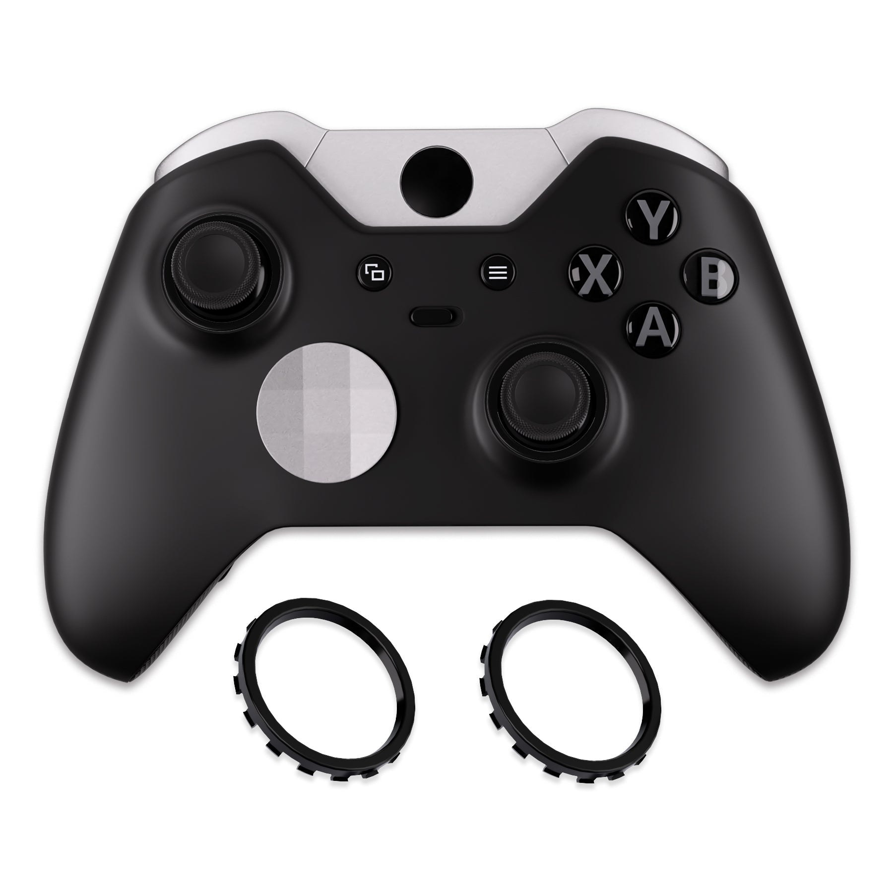 eXtremeRate Custom Accent Rings for eXtremeRate ASR Version Shell, Compatible with Xbox Series X/S Controller & Xbox One Elite (Model 1698) & Elite Series 2 (Model 1797 and Core Model 1797) Controller - Black eXtremeRate