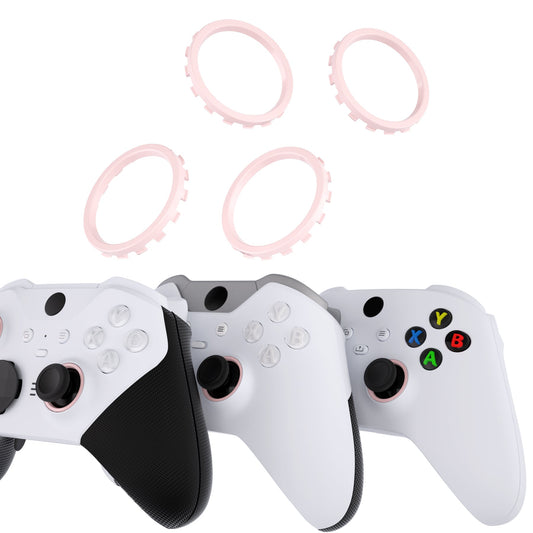 eXtremeRate Custom Accent Rings for eXtremeRate ASR Version Shell, Compatible with Xbox Series X/S Controller & Xbox One Elite (Model 1698) & Elite Series 2 (Model 1797 and Core Model 1797) Controller - Cherry Blossoms Pink eXtremeRate