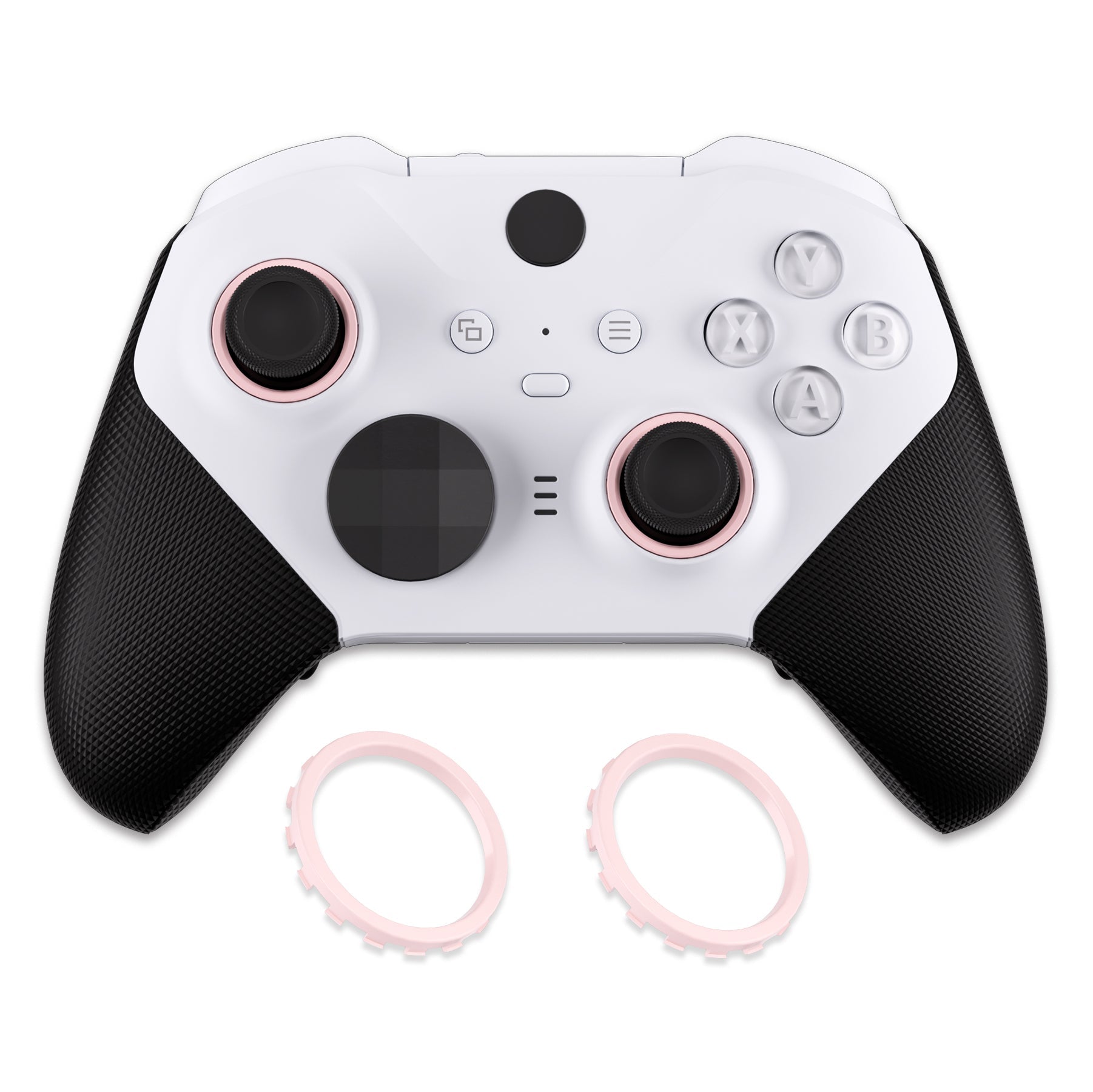 eXtremeRate Custom Accent Rings for eXtremeRate ASR Version Shell, Compatible with Xbox Series X/S Controller & Xbox One Elite (Model 1698) & Elite Series 2 (Model 1797 and Core Model 1797) Controller - Cherry Blossoms Pink eXtremeRate