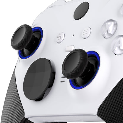 eXtremeRate Custom Accent Rings for eXtremeRate ASR Version Shell, Compatible with Xbox Series X/S Controller & Xbox One Elite (Model 1698) & Elite Series 2 (Model 1797 and Core Model 1797) Controller - Chrome Blue eXtremeRate