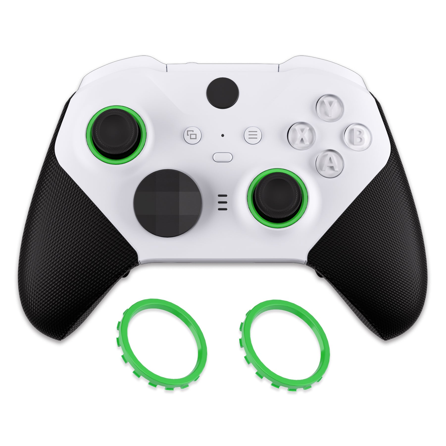 eXtremeRate Custom Accent Rings for eXtremeRate ASR Version Shell, Compatible with Xbox Series X/S Controller & Xbox One Elite (Model 1698) & Elite Series 2 (Model 1797 and Core Model 1797) Controller - Green eXtremeRate