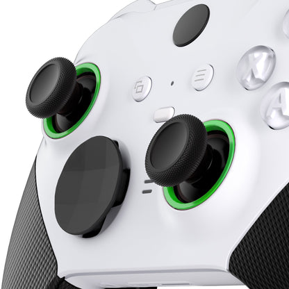 eXtremeRate Custom Accent Rings for eXtremeRate ASR Version Shell, Compatible with Xbox Series X/S Controller & Xbox One Elite (Model 1698) & Elite Series 2 (Model 1797 and Core Model 1797) Controller - Green eXtremeRate