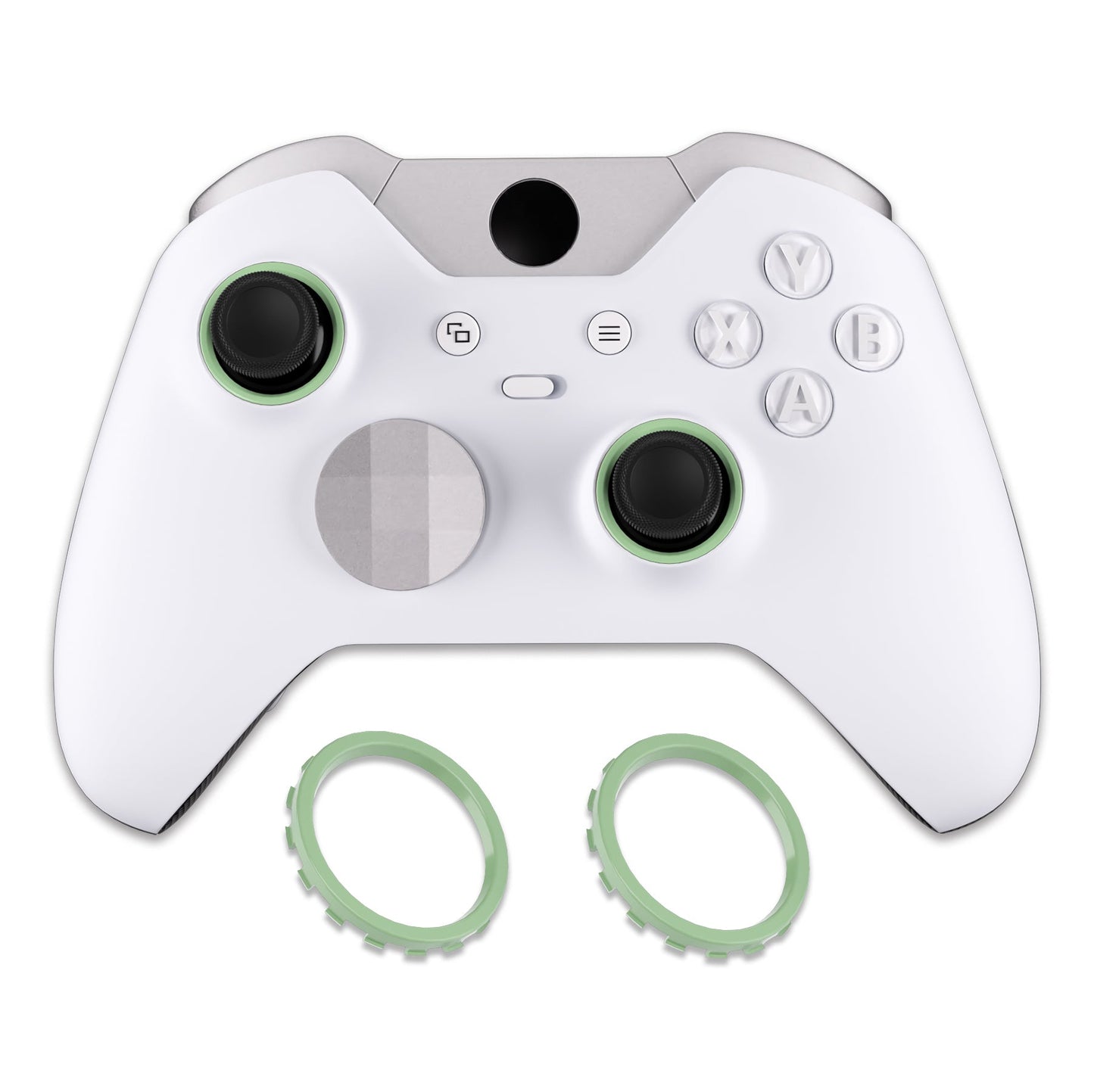 eXtremeRate Custom Accent Rings for eXtremeRate ASR Version Shell, Compatible with Xbox Series X/S Controller & Xbox One Elite (Model 1698) & Elite Series 2 (Model 1797 and Core Model 1797) Controller - Matcha Green eXtremeRate