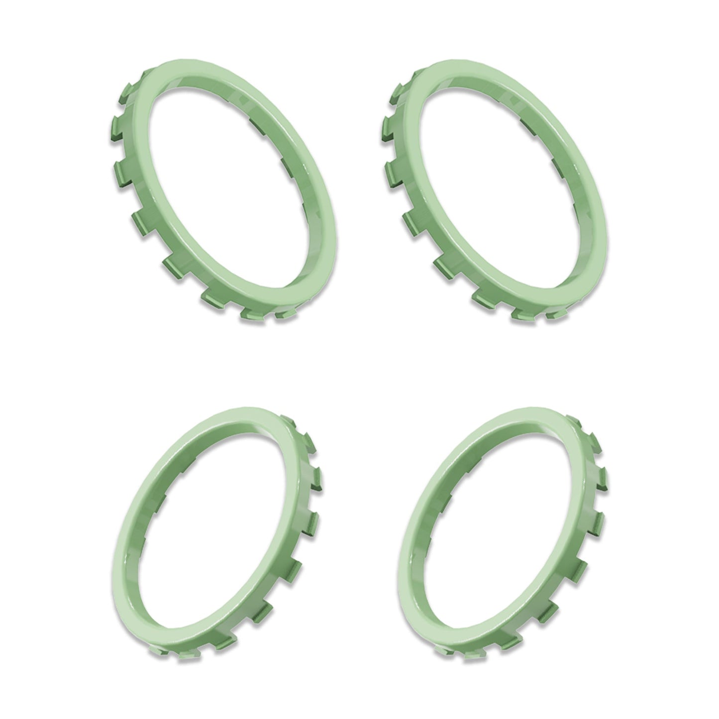 eXtremeRate Custom Accent Rings for eXtremeRate ASR Version Shell, Compatible with Xbox Series X/S Controller & Xbox One Elite (Model 1698) & Elite Series 2 (Model 1797 and Core Model 1797) Controller - Matcha Green eXtremeRate