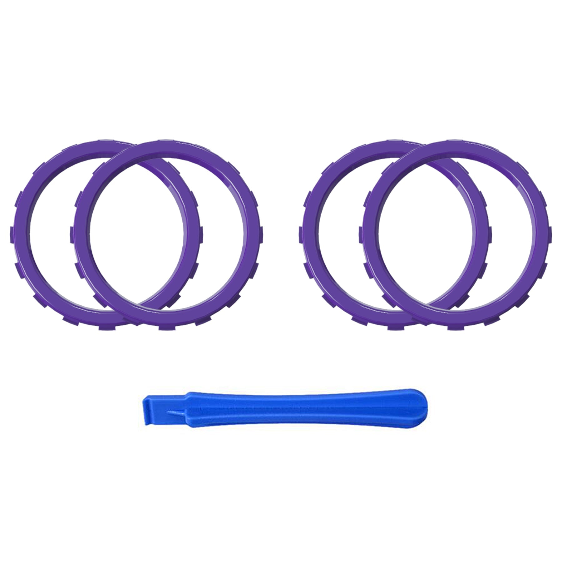 eXtremeRate Custom Accent Rings for eXtremeRate ASR Version Shell, Compatible with Xbox Series X/S Controller & Xbox One Elite (Model 1698) & Elite Series 2 (Model 1797 and Core Model 1797) Controller - Purple eXtremeRate