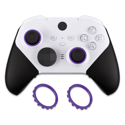 eXtremeRate Custom Accent Rings for eXtremeRate ASR Version Shell, Compatible with Xbox Series X/S Controller & Xbox One Elite (Model 1698) & Elite Series 2 (Model 1797 and Core Model 1797) Controller - Purple eXtremeRate