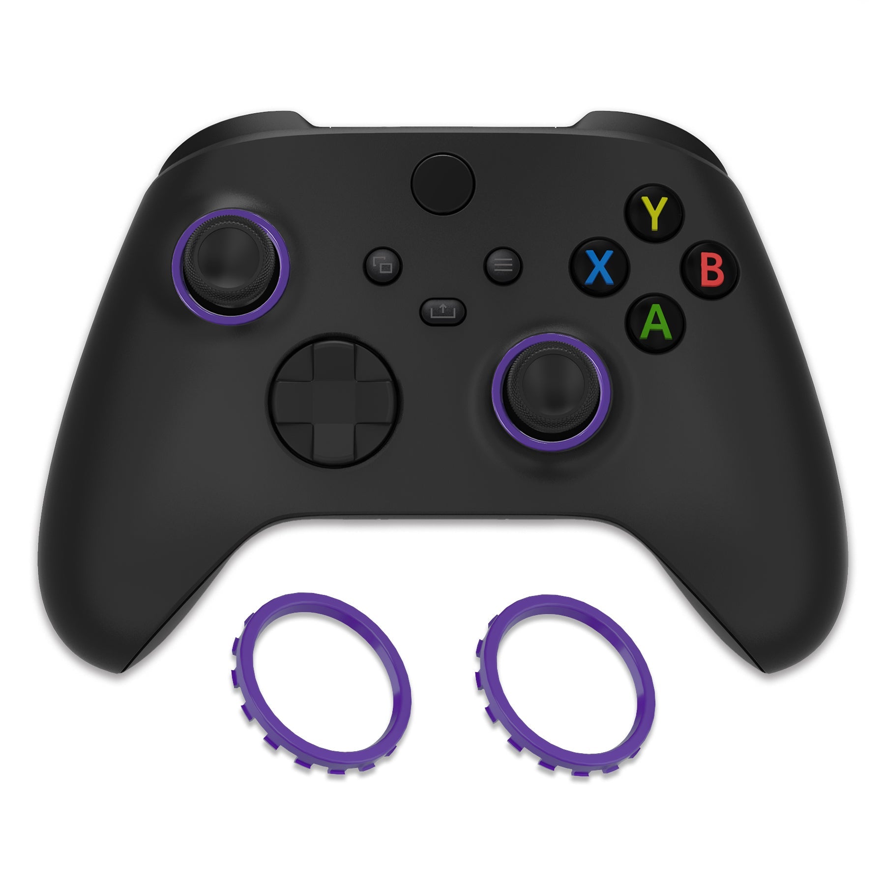 eXtremeRate Custom Accent Rings for eXtremeRate ASR Version Shell, Compatible with Xbox Series X/S Controller & Xbox One Elite (Model 1698) & Elite Series 2 (Model 1797 and Core Model 1797) Controller - Purple eXtremeRate