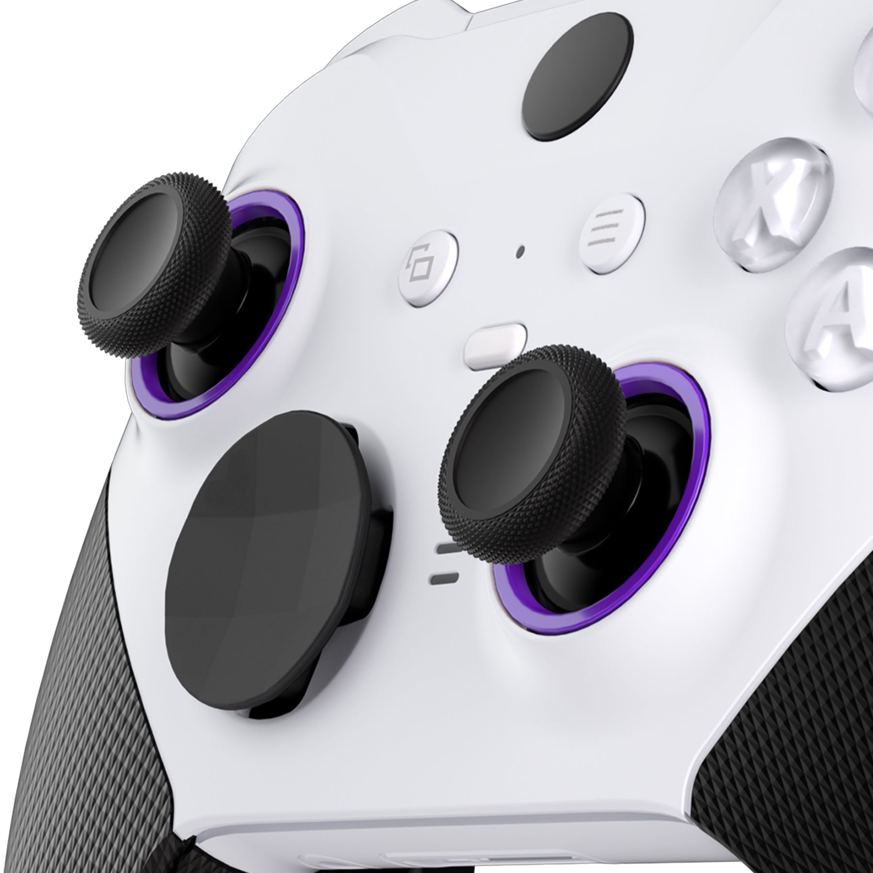 eXtremeRate Custom Accent Rings for eXtremeRate ASR Version Shell, Compatible with Xbox Series X/S Controller & Xbox One Elite (Model 1698) & Elite Series 2 (Model 1797 and Core Model 1797) Controller - Purple eXtremeRate