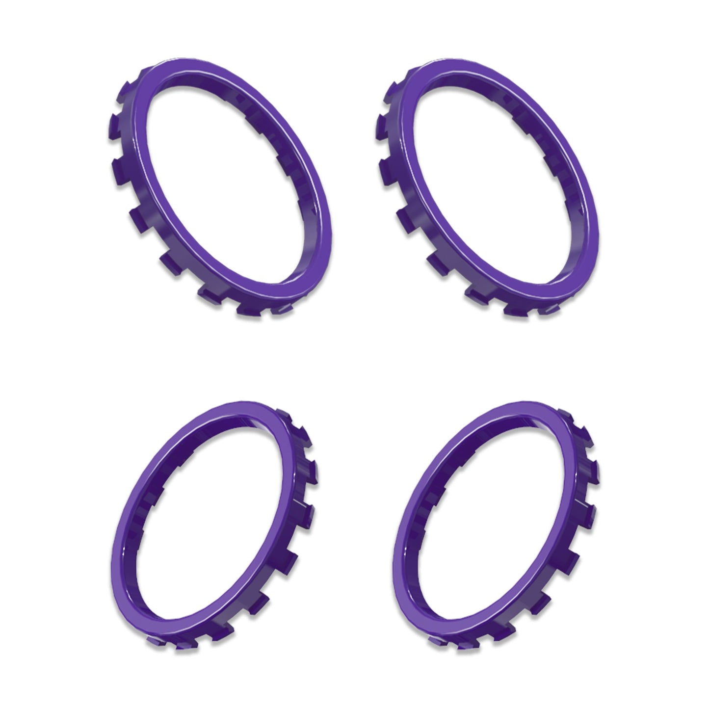 eXtremeRate Custom Accent Rings for eXtremeRate ASR Version Shell, Compatible with Xbox Series X/S Controller & Xbox One Elite (Model 1698) & Elite Series 2 (Model 1797 and Core Model 1797) Controller - Purple eXtremeRate