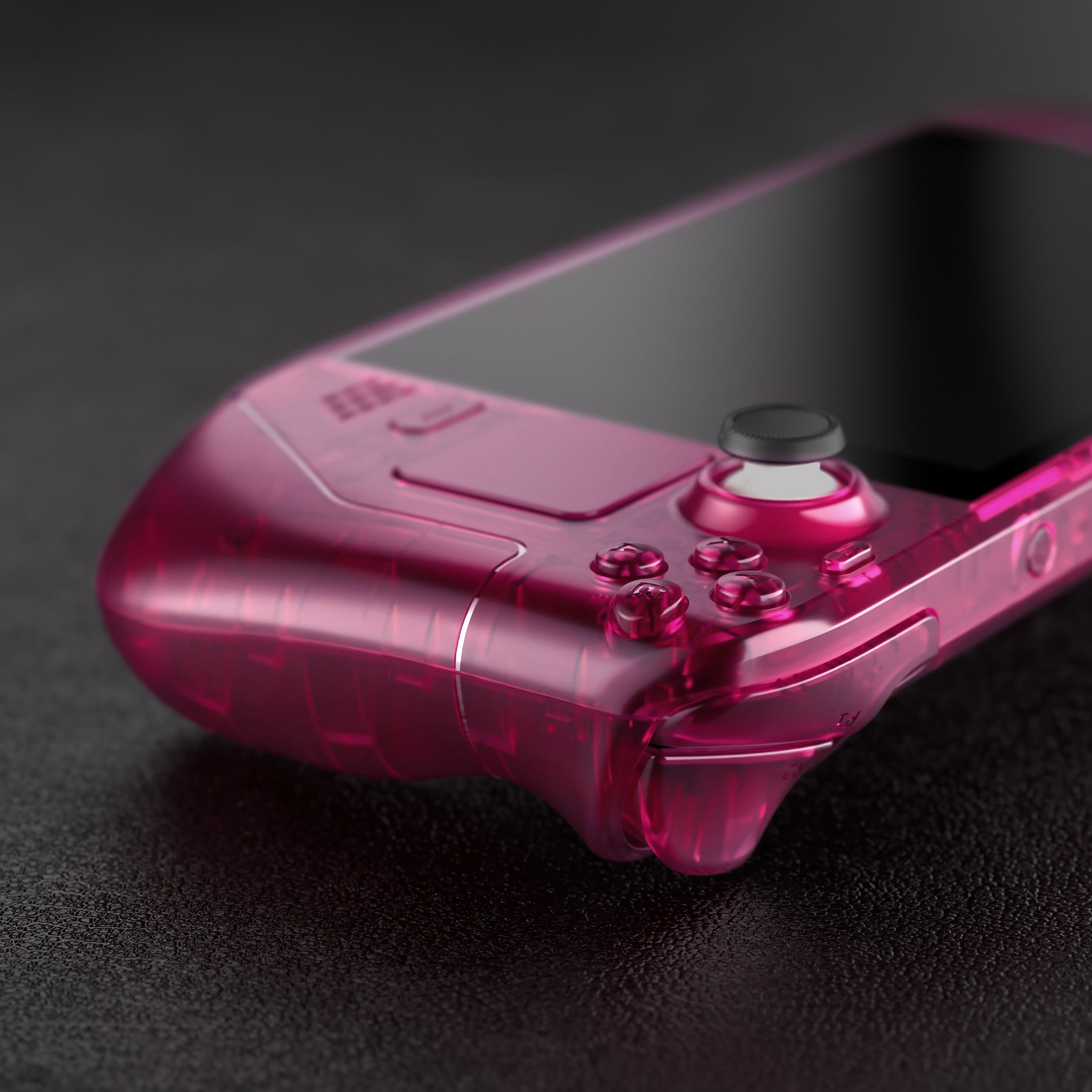 Custom Full Set Shell with Buttons for Steam Deck Console - Clear Candy Pink eXtremeRate