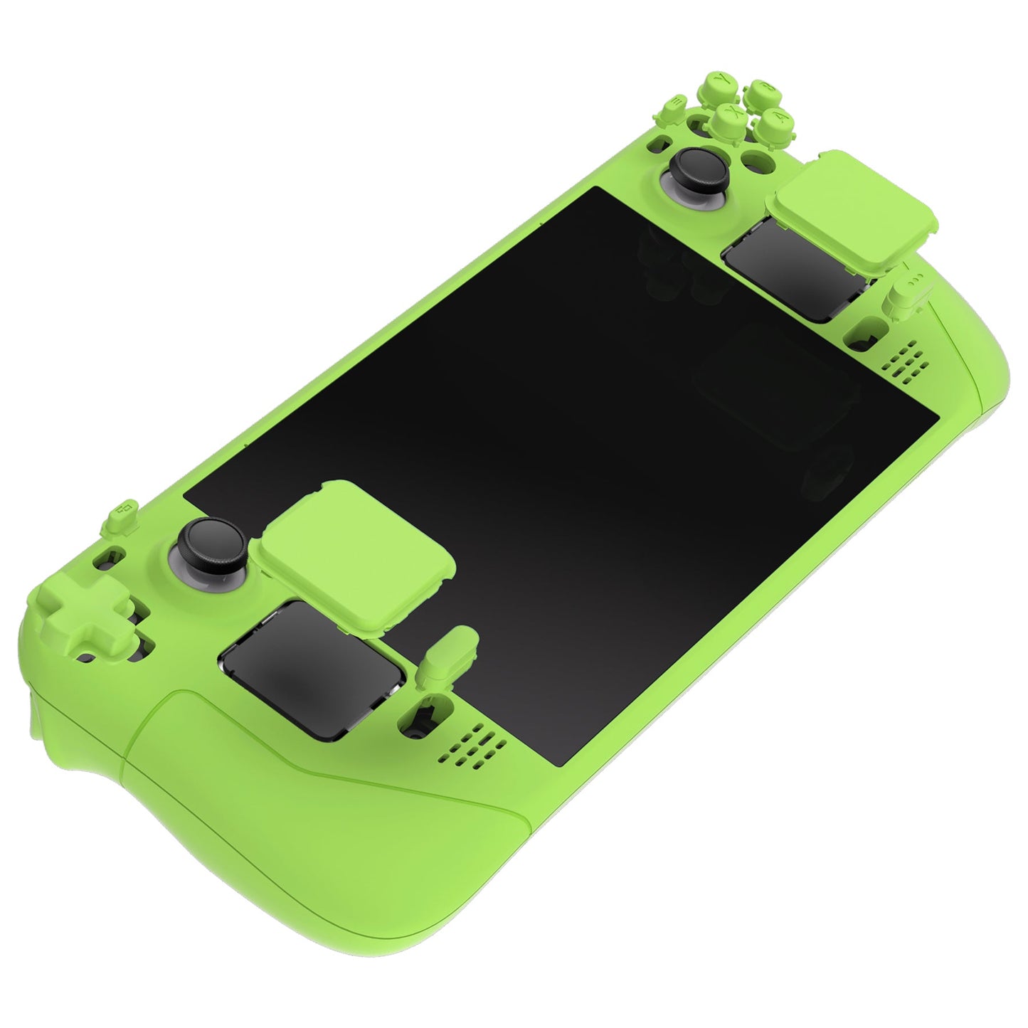 Custom Full Set Shell with Buttons for Steam Deck Console - Green eXtremeRate