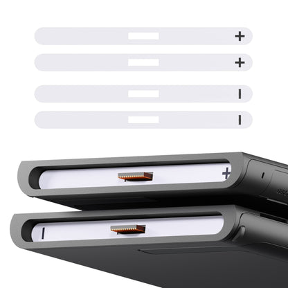 eXtremeRate Replacement Side Rail Slot Stickers for Nintendo Switch 2 (White)