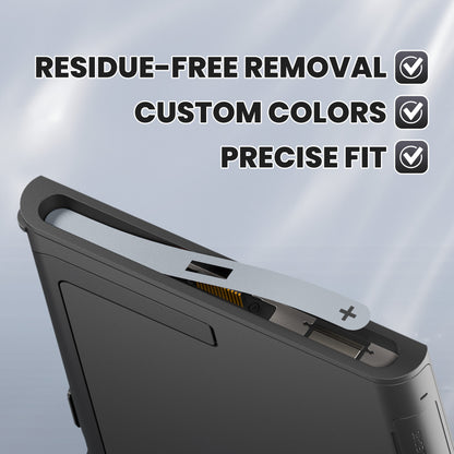 eXtremeRate Replacement Side Rail Slot Stickers for Nintendo Switch 2 (New Hope Gray)