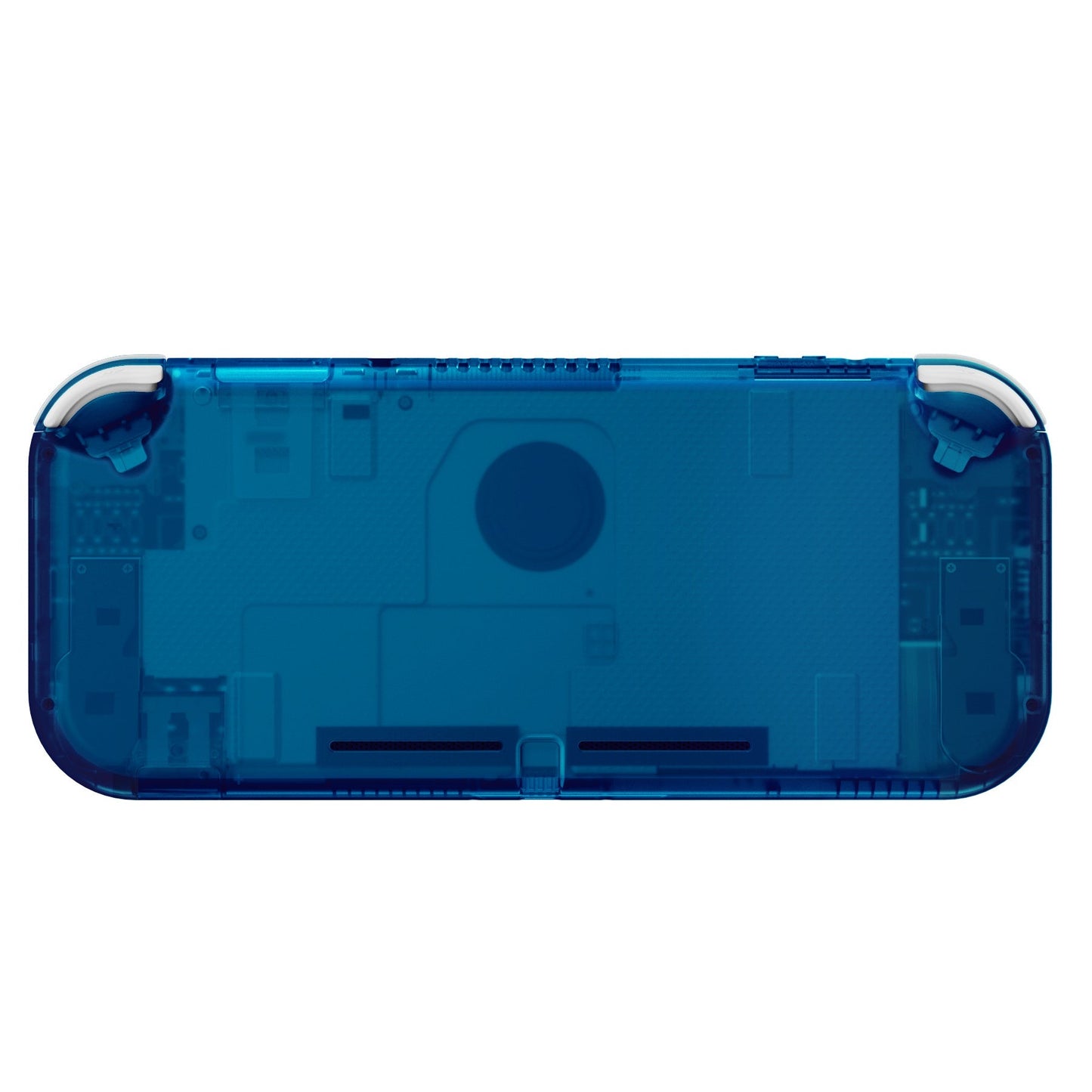 eXtremeRate Retail Transparent Clear Blue DIY Replacement Shell for NS Switch Lite, NSL Handheld Controller Housing with Screen Protector, Custom Case Cover for NS Switch Lite - DLM504