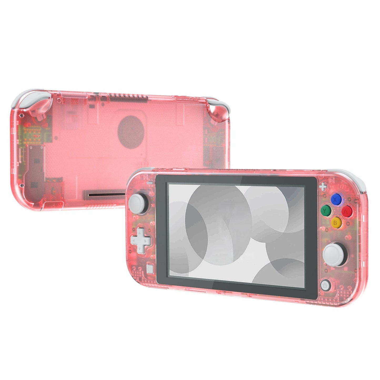 eXtremeRate Retail Cherry Pink DIY Replacement Shell for Nintendo Switch Lite, NSL Handheld Controller Housing with Screen Protector, Custom Case Cover for Nintendo Switch Lite - DLM507