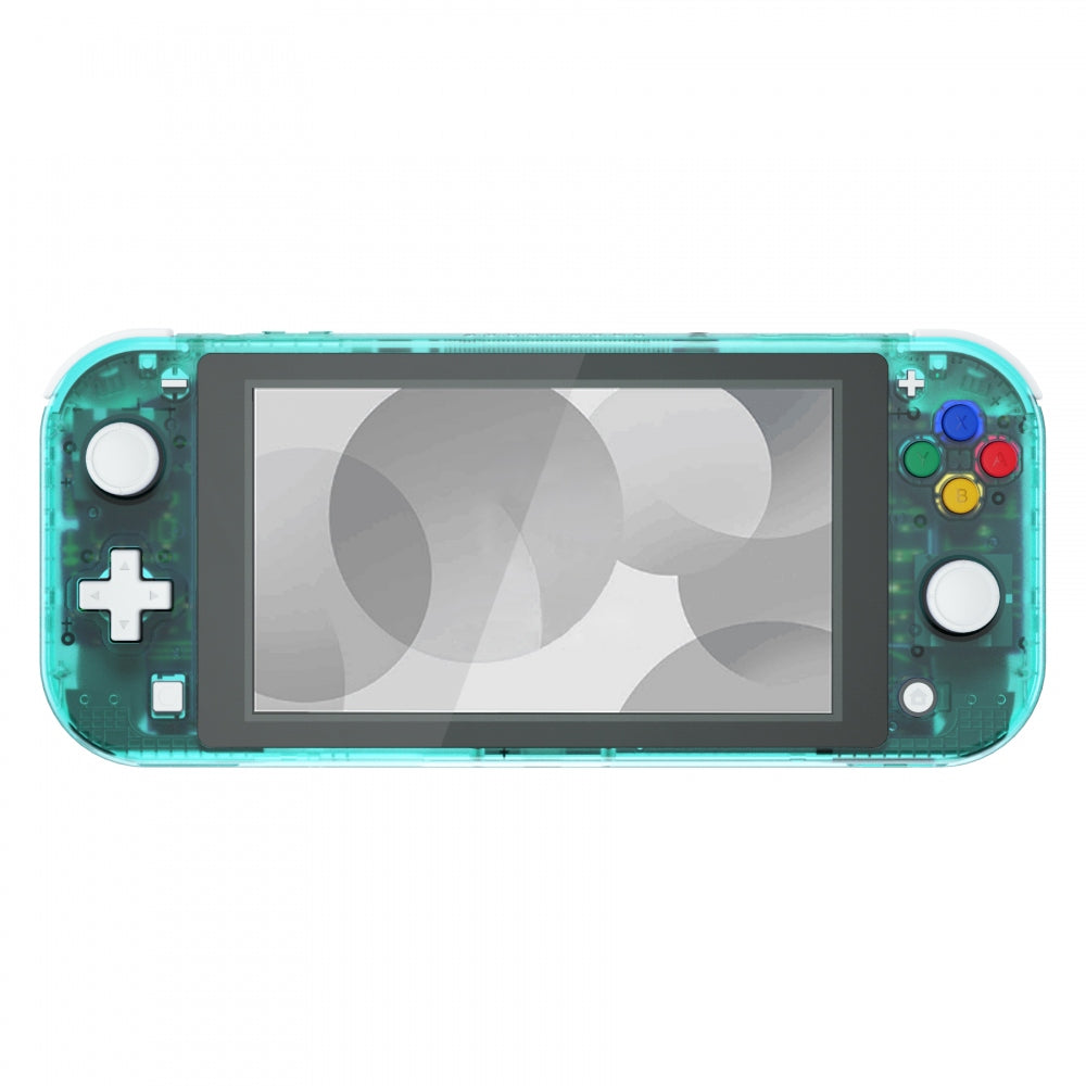 eXtremeRate Retail Emerald Green DIY Replacement Shell for Nintendo Switch Lite, NSL Handheld Controller Housing with Screen Protector, Custom Case Cover for Nintendo Switch Lite - DLM508