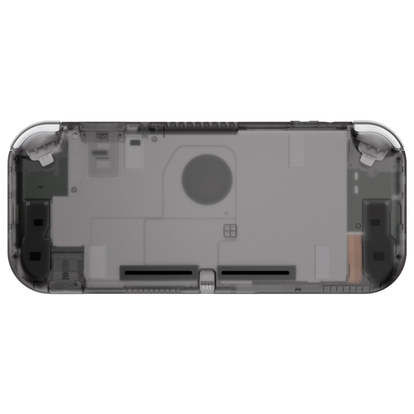 eXtremeRate Retail Clear Black DIY Replacement Shell for NS Switch Lite, NSL Handheld Controller Housing w/ Screen Protector, Custom Case Cover for NS Switch Lite - DLM509