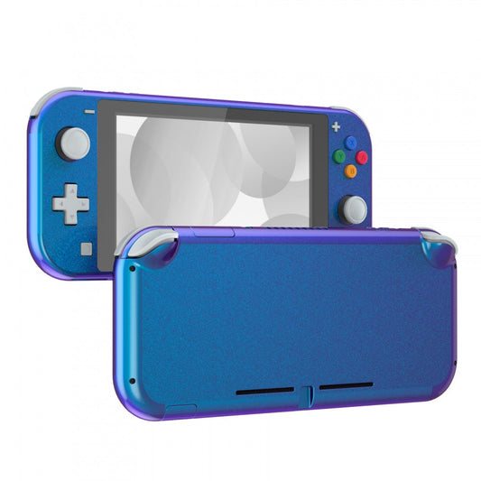 eXtremeRate Retail Chameleon Purple Blue Glossy DIY Replacement Shell for Nintendo Switch Lite, NSL Handheld Controller Housing with Screen Protector, Custom Case Cover for Nintendo Switch Lite - DLP301