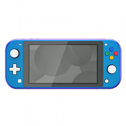 eXtremeRate Retail Chameleon Purple Blue Glossy DIY Replacement Shell for Nintendo Switch Lite, NSL Handheld Controller Housing with Screen Protector, Custom Case Cover for Nintendo Switch Lite - DLP301