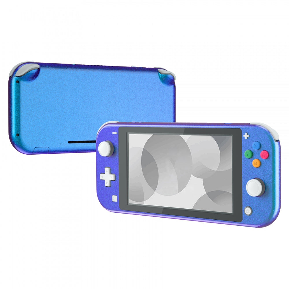 eXtremeRate Retail Chameleon Purple Blue Glossy DIY Replacement Shell for Nintendo Switch Lite, NSL Handheld Controller Housing with Screen Protector, Custom Case Cover for Nintendo Switch Lite - DLP301