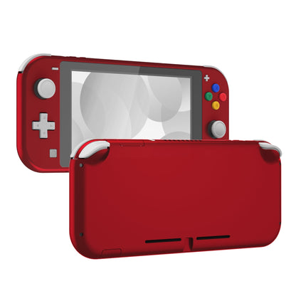 eXtremeRate Retail Soft Touch Scarlet Red DIY Replacement Shell for Nintendo Switch Lite, NSL Handheld Controller Housing with Screen Protector, Custom Case Cover for Nintendo Switch Lite - DLP303