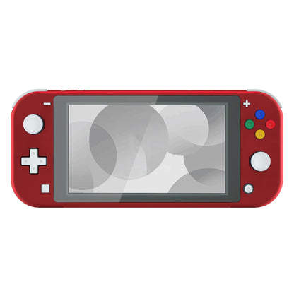 eXtremeRate Retail Soft Touch Scarlet Red DIY Replacement Shell for Nintendo Switch Lite, NSL Handheld Controller Housing with Screen Protector, Custom Case Cover for Nintendo Switch Lite - DLP303