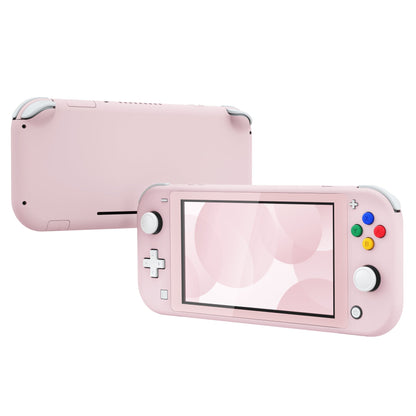 eXtremeRate Retail Soft Touch Cherry Blossoms Pink DIY Replacement Shell for Nintendo Switch Lite, NSL Handheld Controller Housing with Screen Protector, Custom Case Cover for Nintendo Switch Lite - DLP306