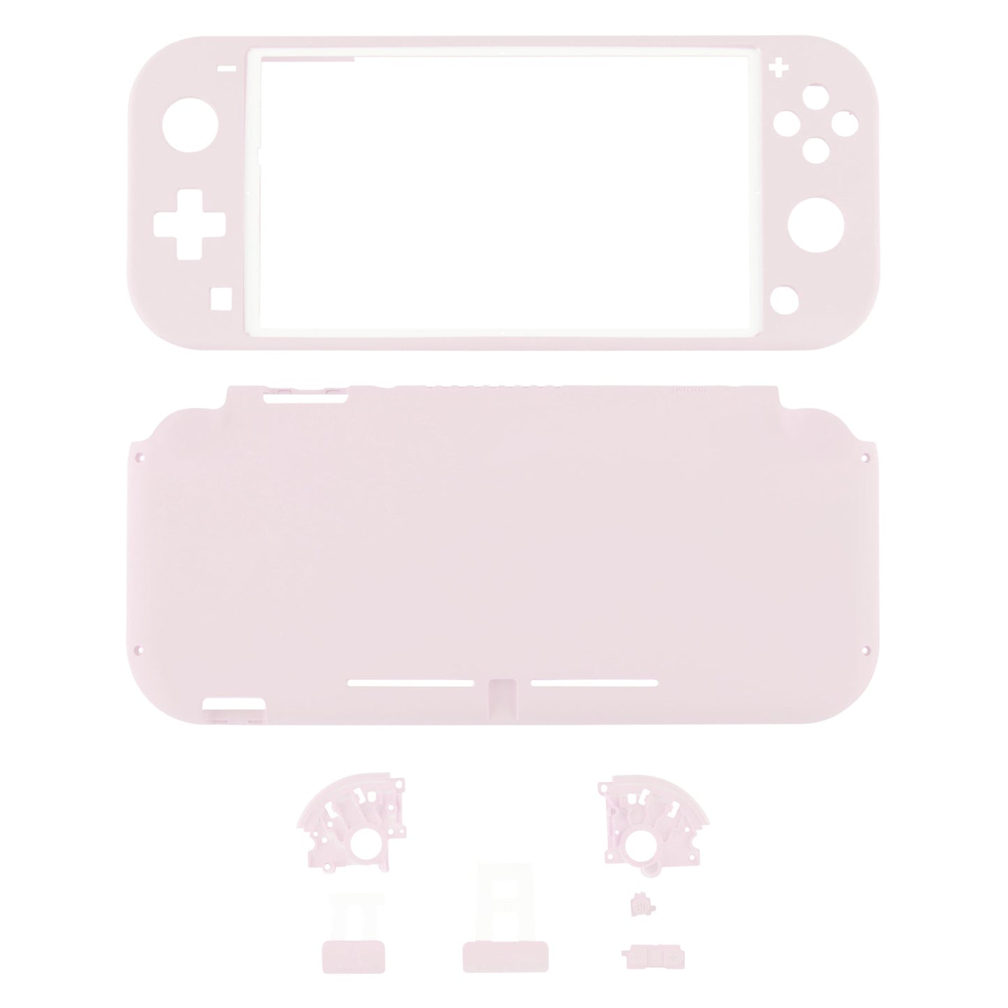 eXtremeRate Retail Soft Touch Cherry Blossoms Pink DIY Replacement Shell for Nintendo Switch Lite, NSL Handheld Controller Housing with Screen Protector, Custom Case Cover for Nintendo Switch Lite - DLP306