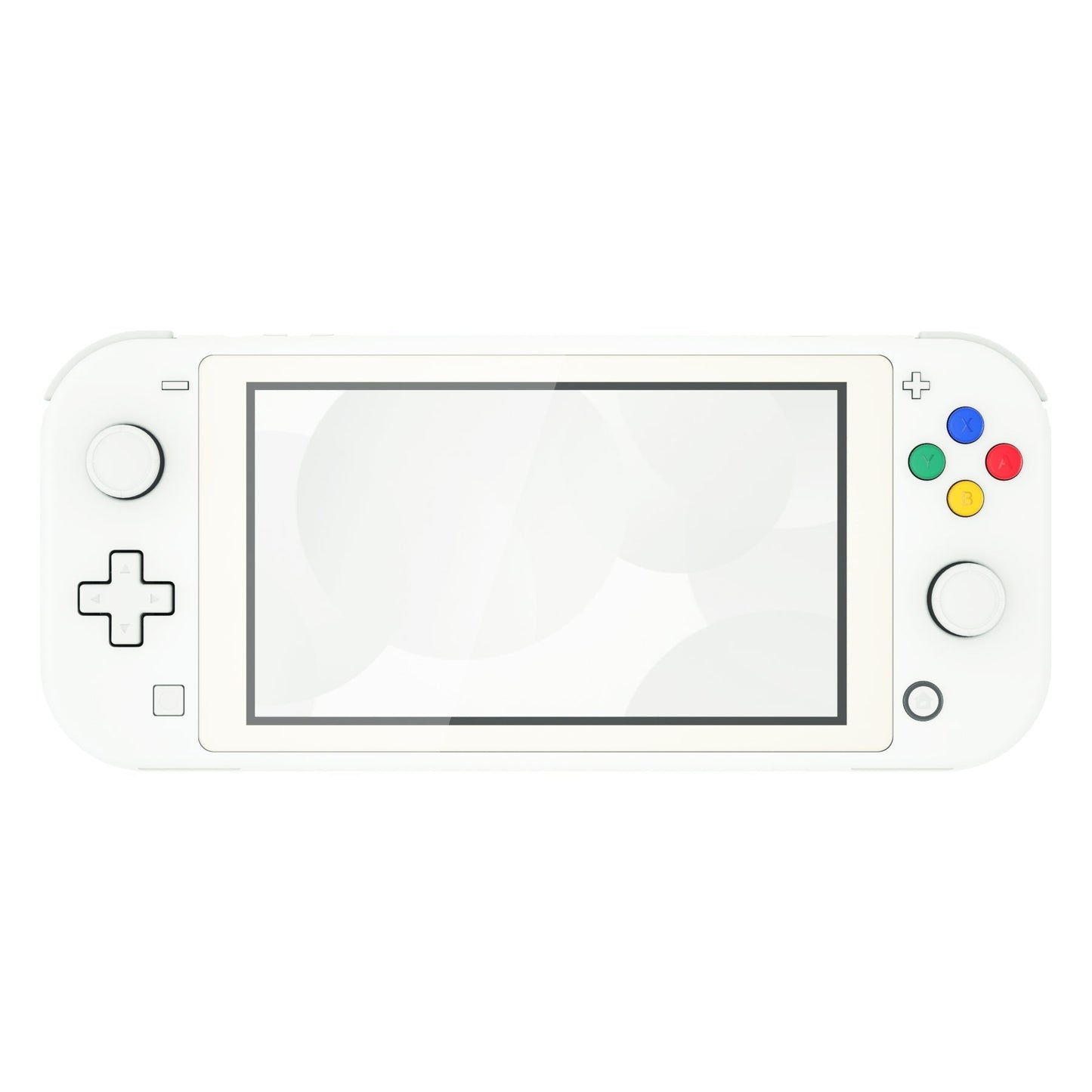 eXtremeRate Retail Soft Touch White DIY Replacement Shell for Nintendo Switch Lite, NSL Handheld Controller Housing with Screen Protector, Custom Case Cover for Nintendo Switch Lite - DLP308