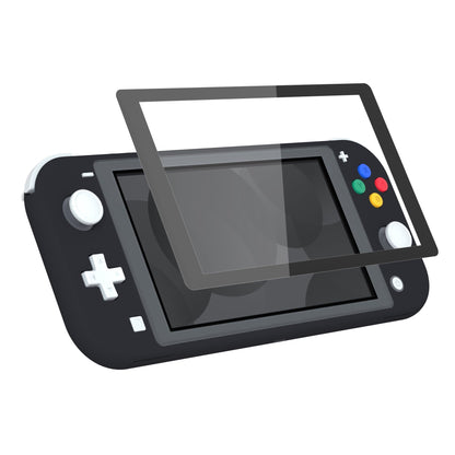 eXtremeRate Retail Soft Touch Black DIY Replacement Shell for Nintendo Switch Lite, NSL Handheld Controller Housing with Screen Protector, Custom Case Cover for Nintendo Switch Lite - DLP309